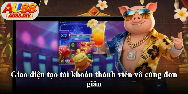 Giao diện tạo tài khoản thành viên vô cùng đơn giản